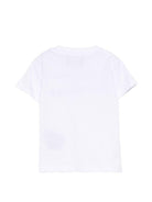 T-shirt per neonato Jhon Richmond Junior bianca con dettaglio logo RIP26002TS WHITE JOHN RICHMOND KIDS 