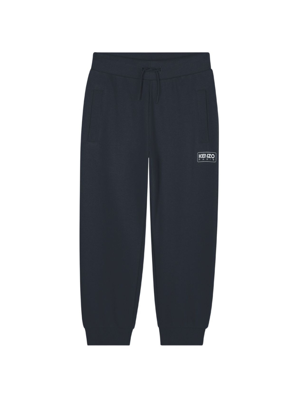 Pantaloni per bambino Kenzo Kids blu con dettaglio logo K61485 845 KENZO KIDS 