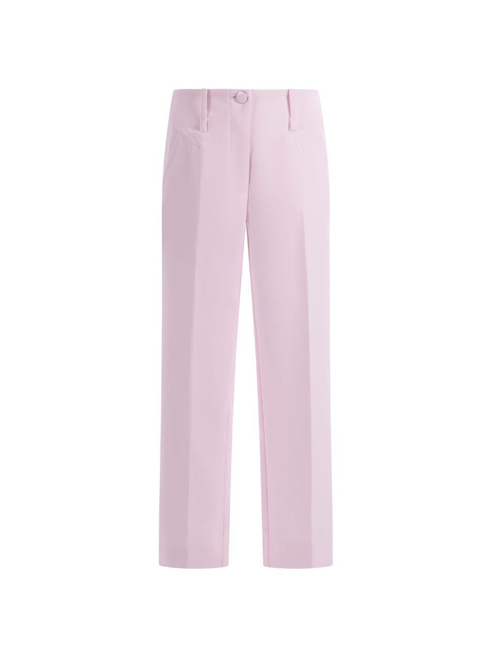 Pantaloni per bambina Monnalisa rosa chiaro con cuiture 71G404 7303 0091 MONNALISA KIDS 