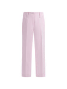Pantaloni per bambina Monnalisa rosa chiaro con cuiture 71G404 7303 0091 MONNALISA KIDS 