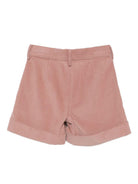 Shorts per bambina Philosophy di Lorenzo Serafini Kids rosa con chiusura frontale I1F407 6851 P066 PHILOSOPHY 