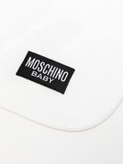 Coperta per neonati Moschino Kids bianca con stampa Teddy Bear MUB00MLCA19 10063 MOSCHINO KIDS 