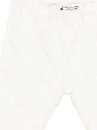 Pantaloni per neonato Bonpoint bianco con vita elasticizzata S06ZPAW00006 002 BONPOINT KIDS 