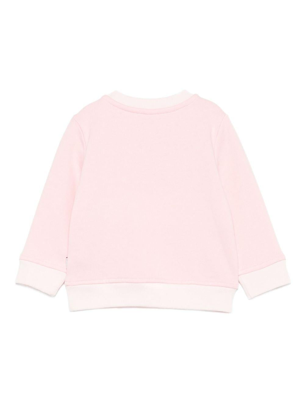 Felpa per neonata Stella McCartney Kids rosa con stampa di uccelli TX4100 Z3059 511 STELLA McCARTNEY KIDS 