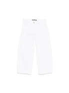 Jeans dritti per bambina Aspesi Kids bianco con passanti S25059PLC6060 010 ASPESI 