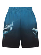 Shorts per bambino Molo blu con stampa grafica 1S25H207 3871 MOLO 