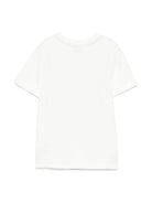 T-shirt con stampa paisley per bambino Eleventy Kids bianc con orlo dritto EW8P11 Z1292 101BD ELEVENTY KIDS 