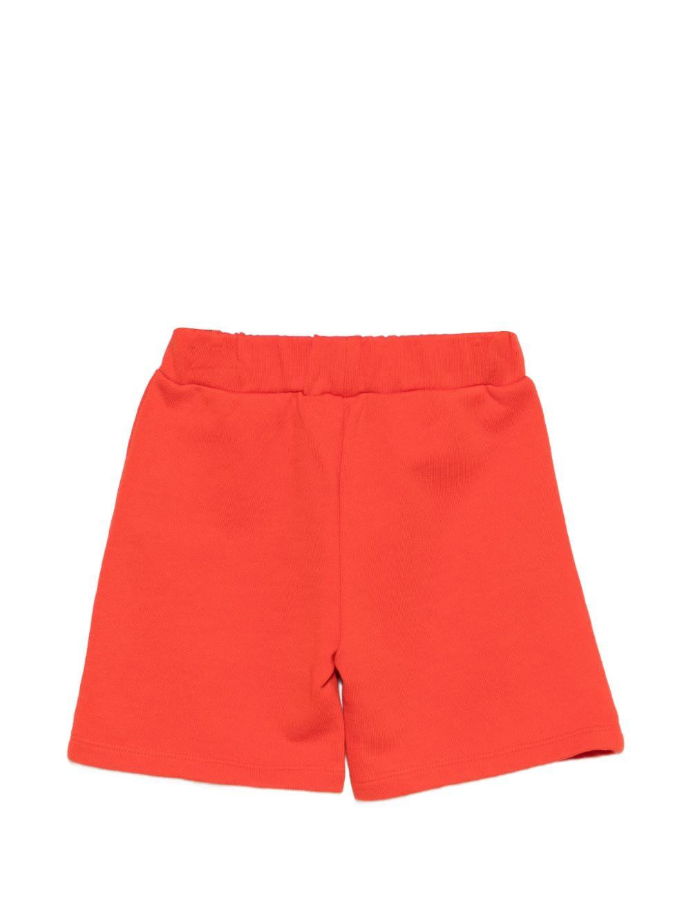 Shorts per neonata Missoni Kids arancione con stampa logo sul davanti MY6549 Z3183 426 MISSONI KIDS 