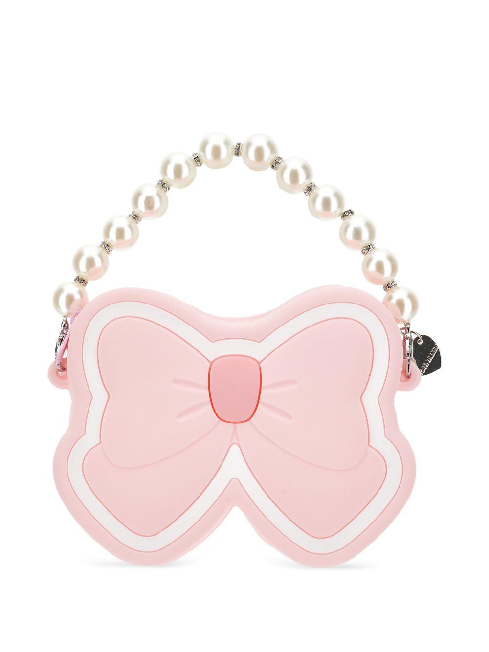 Borsa a mano per bambina Monnalisa rosa con design farfalla 39G000 7065 0090 MONNALISA KIDS 