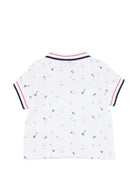 T-shirt per neonato Tartine Et Chocolat bianca con colletto stile polo CC11051 01 TArtine & Chocolat KIDS 