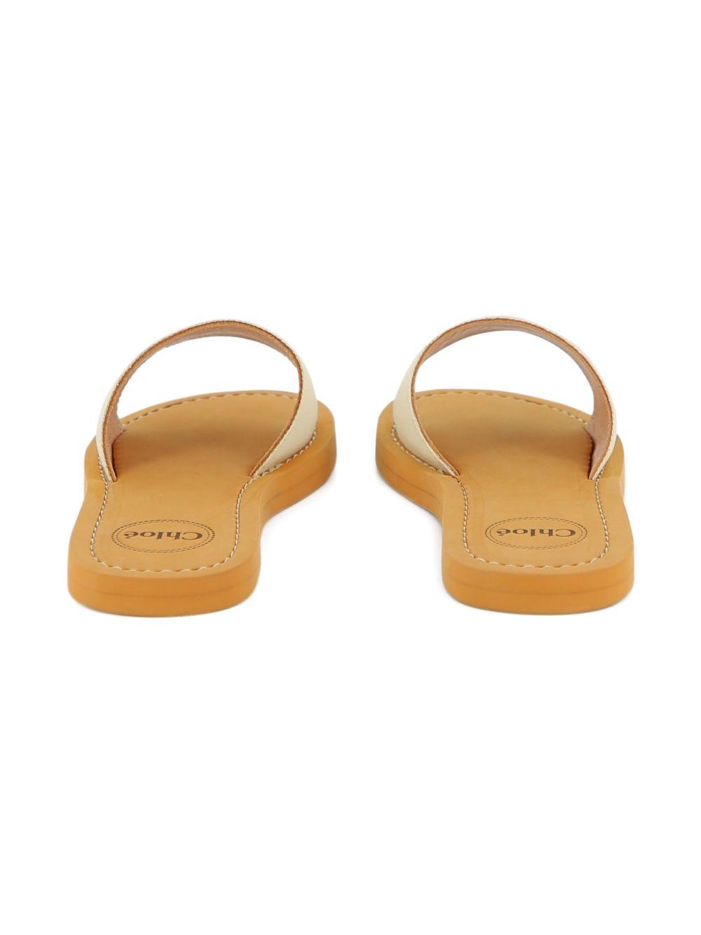 Sandali per bambina Chloé Kids Woody bianchi con logo C20881 117 CHLOE' KIDS 