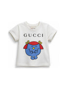 T-shirt per neonati Gucci Kids bianca con stampa grafica 834639XJHRF 9214 GUCCI KIDS 