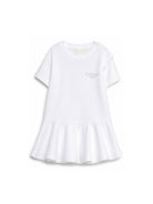 Abito per neonata Givenchy Kids bianco con logo sul davanti H31179 10P GIVENCHY KIDS 