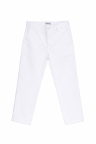 Pantaloni per bambino DONDUP Kids bianchi con tasca posteriore DMPA1800CE039 B000 DONDUP KIDS 