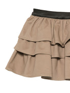 Gonna per bambina Douuod Kids beige con design a balze DZ7B01 G0073 343 DOUUOD KIDS 