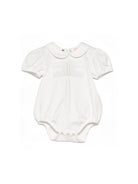 Tutina per neonata Elisabetta Franchi La Mia Bambina bianca con colletto a  Peter Pan ENBD0080JF054 0004 ElISABETTA FRANCHI KIDS 