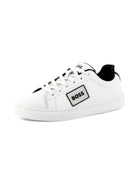 Sneakers per bambino BOSS Kids bianche con dettaglio con placca con logo J52554 10P BOSS KIDS 