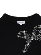 Maglione per bambina Marc Jacobs Kids nero con decorazione con perline W60569 09B THE MARC JACOBS KIDS 