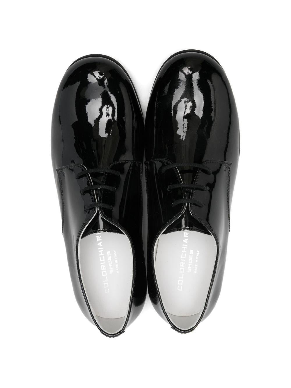 Scarpe stringate per bambino Colorichiari nero con finitura verniciata MJ958497 4231 90 COLORICHIARI KIDS 