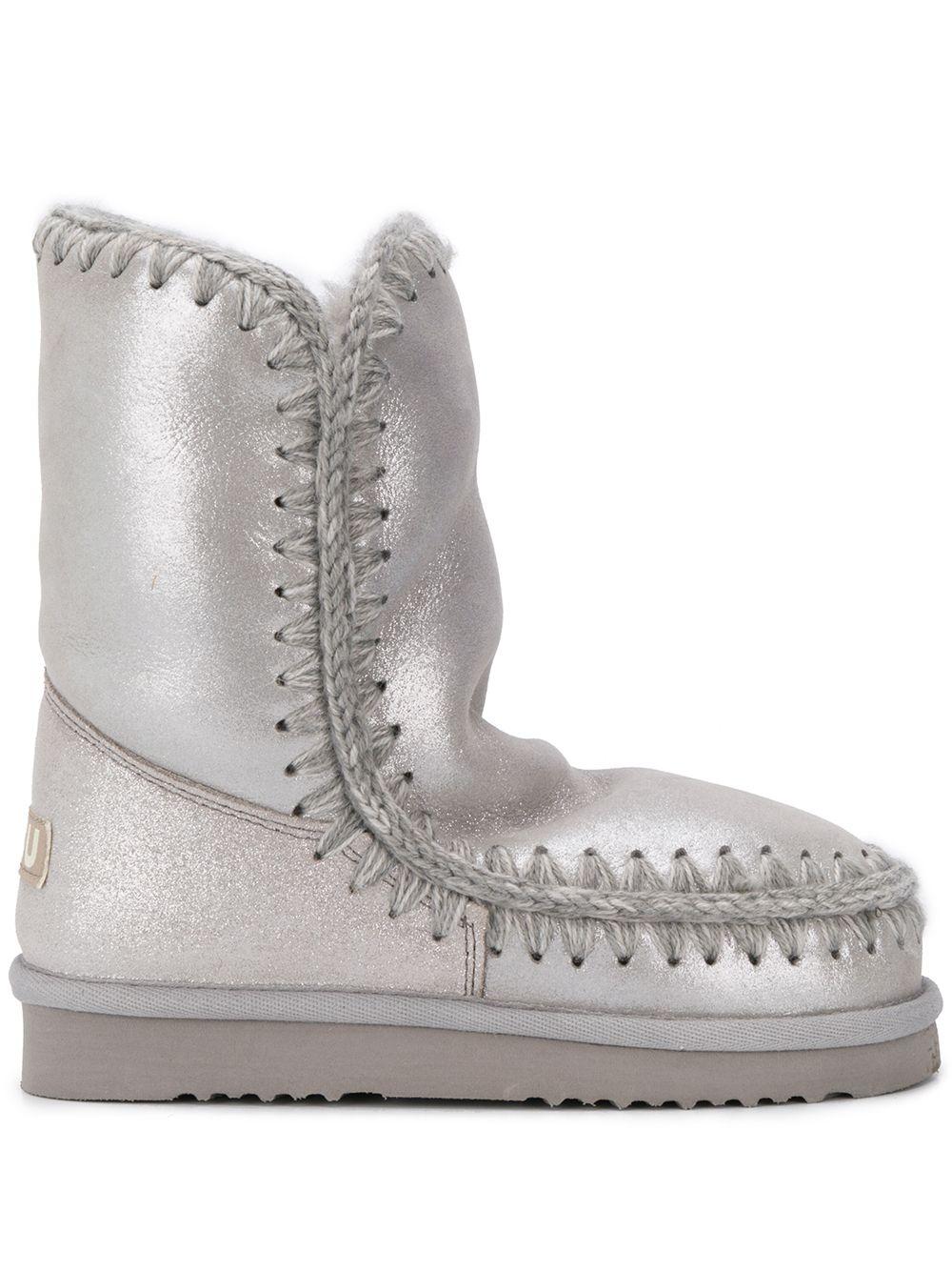 Stivaletti per bambina Mou Kids argento con logo FW101000C MGSIL MOU KIDS 