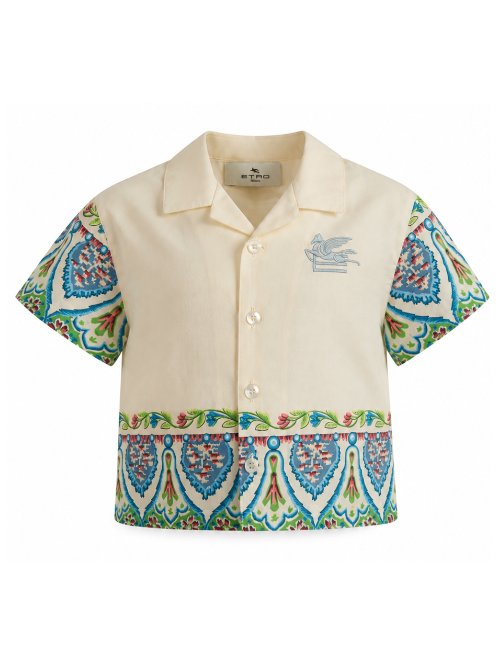 Camicia per neonato Etro Kids bianca con stampa floreale GY5520 P0601 106MC ETRO KIDS 