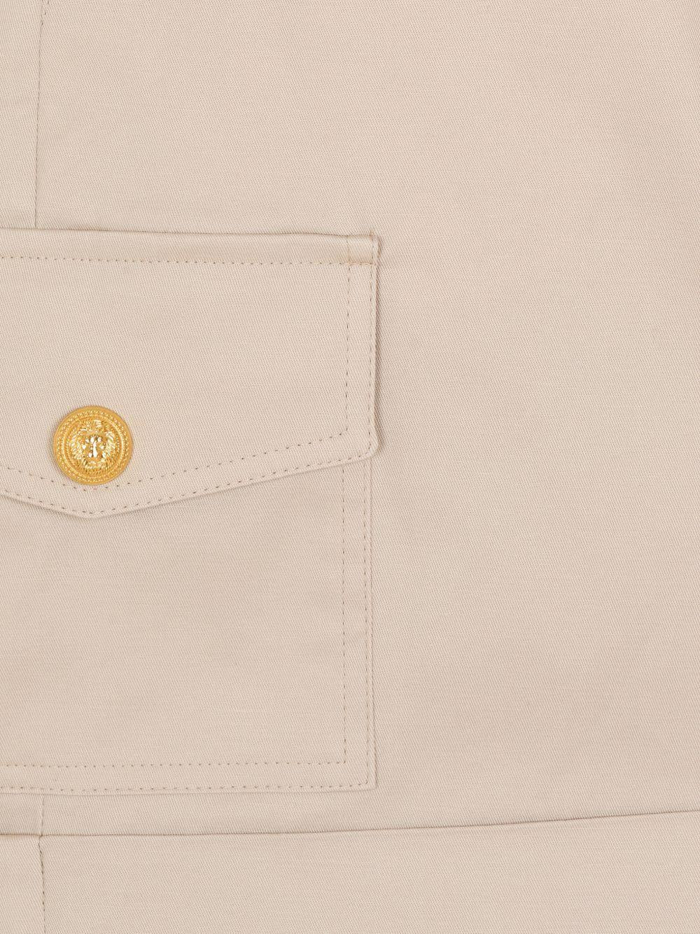Bermuda per bambino Balmain Kids beige con bottoni color oro BY6R19 G0197 107 BALMAIN KIDS 