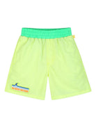 Shorts da mare per bambino Billieblush giallo con applicazione U21728 552 BILLIEBLUSH KIDS 