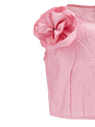Set top e gonna per bambina Monnalisa rosa con applicazione fiore 71G501 7305 0090 MONNALISA KIDS 