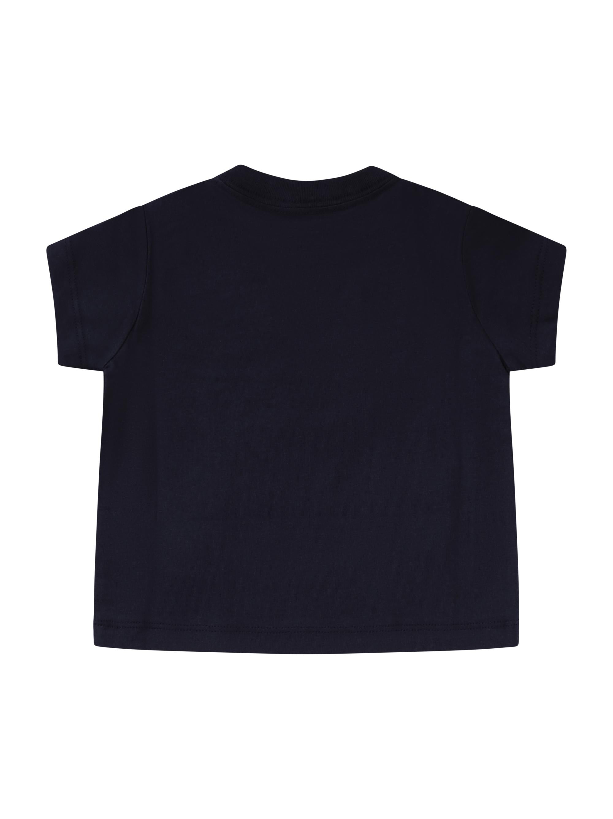 T-shirt per neonato Polo Ralph Lauren Kids nera con Equestrian Knight sul davanti 320A95734 001 Ralph Lauren kids 
