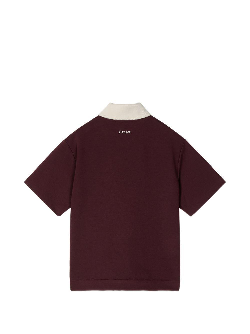 Camicia per bambino Versace Kids bordeaux con ricamo 10249391A18115 2RH20 VERSACE KIDS 