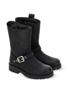 Stivaletto in perlle per bambina Monnalisa Kids nero con fibbia 8CH016 8790 0050 MONNALISA KIDS 