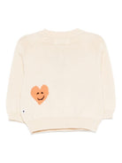 Maglione per neonata Molo bianco con ricamo cuori 6S26K201 9829 MOLO KIDS 
