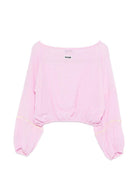 Felpa per bambina MSGM Kids rosa con orlo arricciato S6MSJGBL211 MS076 MSGM KIDS 