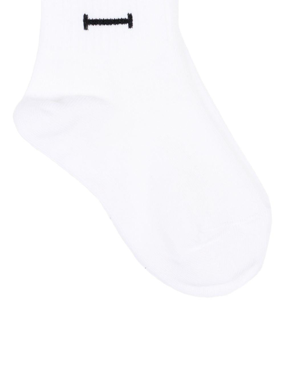 Calzini per bambini Gucci Kids bianchi con logo a contrasto 8551634KAC6 9000 GUCCI KIDS 