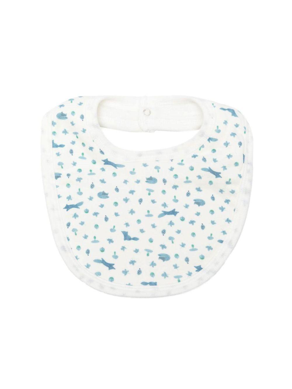 Bavaglino per neonato Petit Bateau Kids bianco con stampa grafica A0GPR 01 PETIT BATEAU KIDS 
