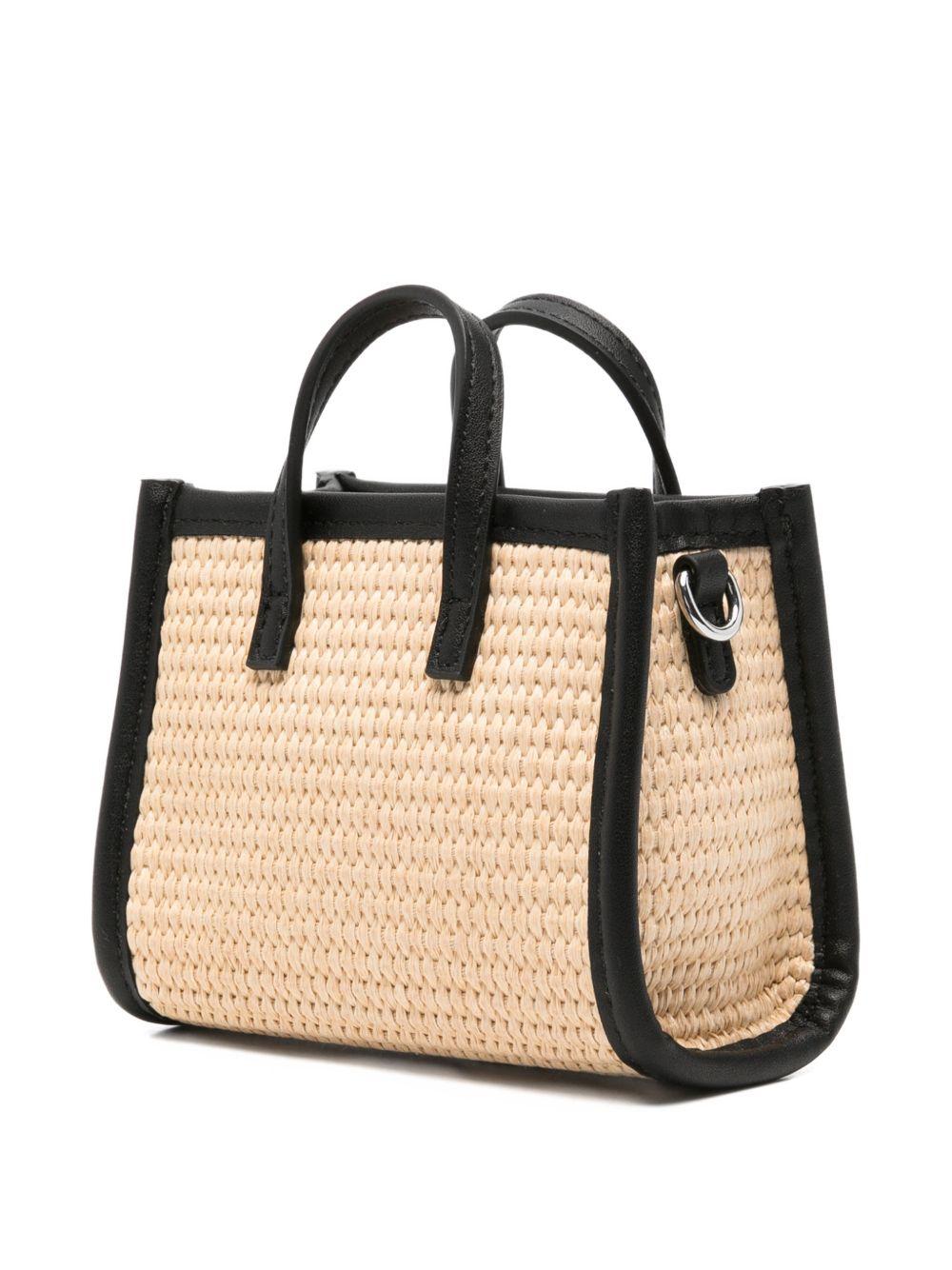 Borsa Vivian micro MC2 Saint Barth beige con logo a contrasto sul davanti VIMS001 00421L MC2 ST. BARTH KIDS 