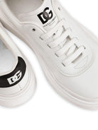 Sneakers per bambini Dolce & Gabbana Kids bianche con logo sul tallone D11378 AY874 89697 DOLCE & GABBANA KIDS 
