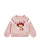 Felpa per bambina Monnalisa Kids x Pixar rosa con stampa e cristalli 19H600NP 8006 094F MONNALISA KIDS 