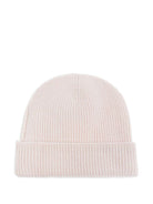 Berretto per bambina Palm Angels Kids rosa a coste con logo ricamato PGLC006F25KNI001 3B27 PALM ANGELS KIDS 