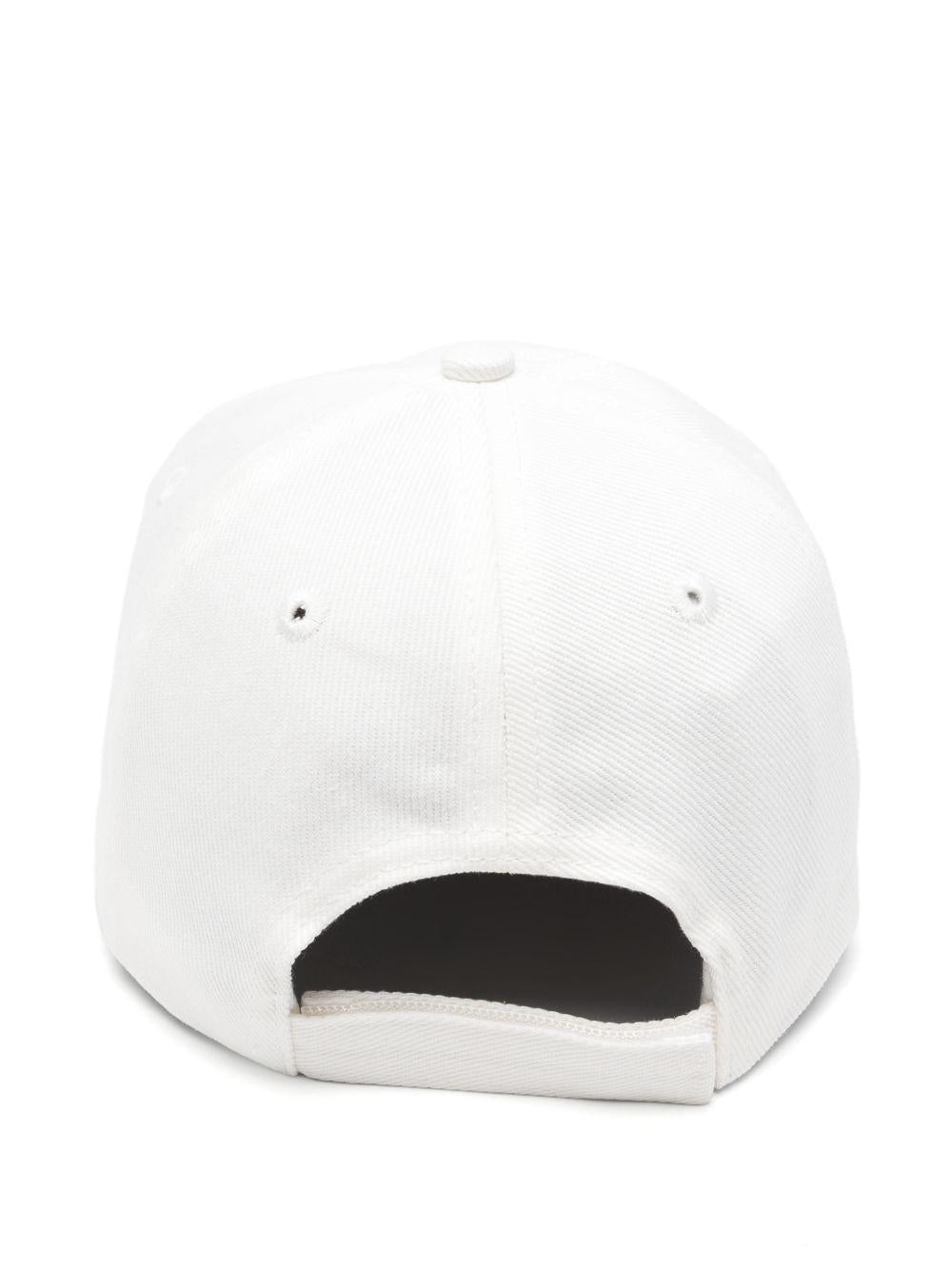 Cappello per bambino Casablanca Kids bianco con stampa grafica sul davanti KPF26HAT11601 PALM CASABLANCA KIDS 