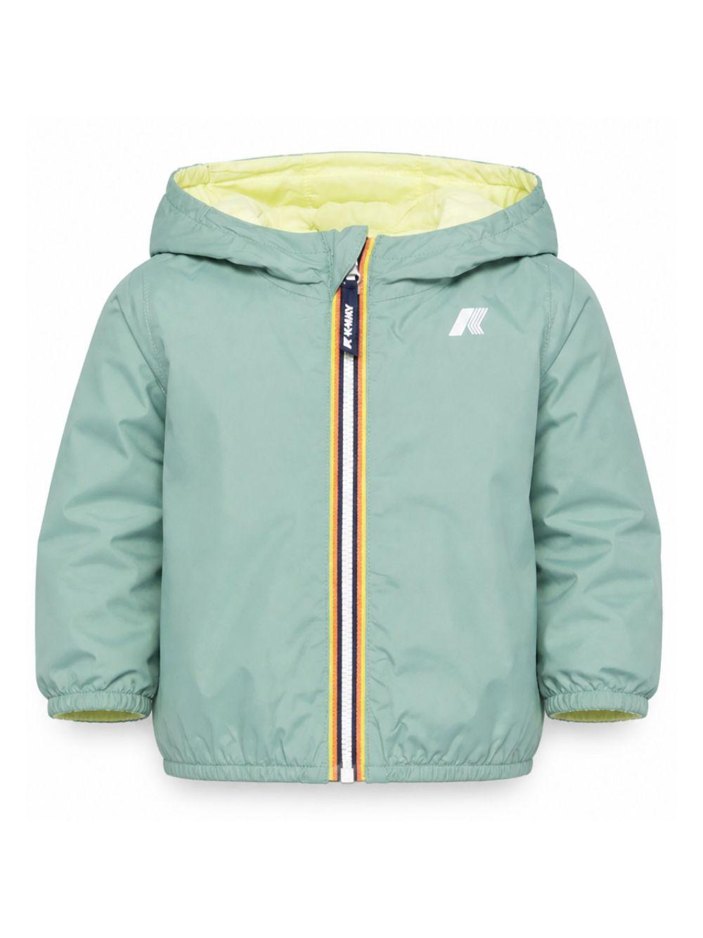 Giubbino per neonato K-Way Kids verde azzurro con cerniera K2123IW C0Z K-WAY KIDS 