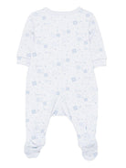 Tutina per neonato Givenchy Kids azzurra con motivo a stelle H30875 771 GIVENCHY KIDS 