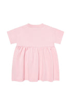 Abito per neonata Moschino Kids rosa con stampa Teddy Bear sul davanti MDV0DGLCA19 50209 MOSCHINO KIDS 