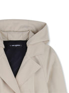 Trench per bambina Karl Lagerfeld Kids beige con cappuccio Z31126 192 KARL LAGERFELD KIDS 