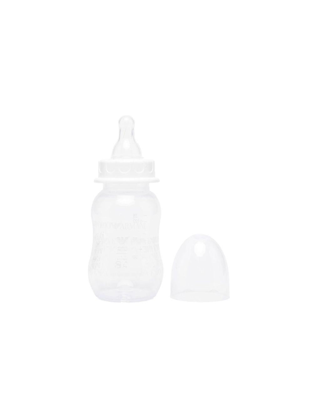 Set biberon per neonati Emporio Armani Kids bianco con stampa con monogramma 409173 CC919 00010 EMPORIO ARMANI KIDS 