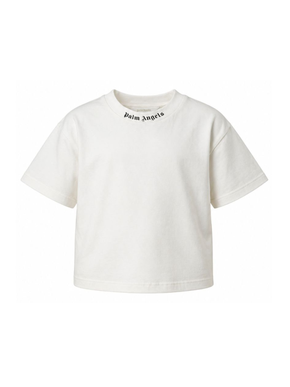 T-shirt per bambino Palm Angels Kids bianca con logo sul retro PBAA002S26JER001 002 PALM ANGELS KIDS 