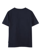 Set 2 T-shirt Boss Kids blu/bianca con stampa logo J52680 V41 BOSS KIDS 