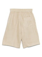 Shorts per bambino Fendi Kids beige con ricamo JMF524 ATRX F019Z FENDI KIDS 