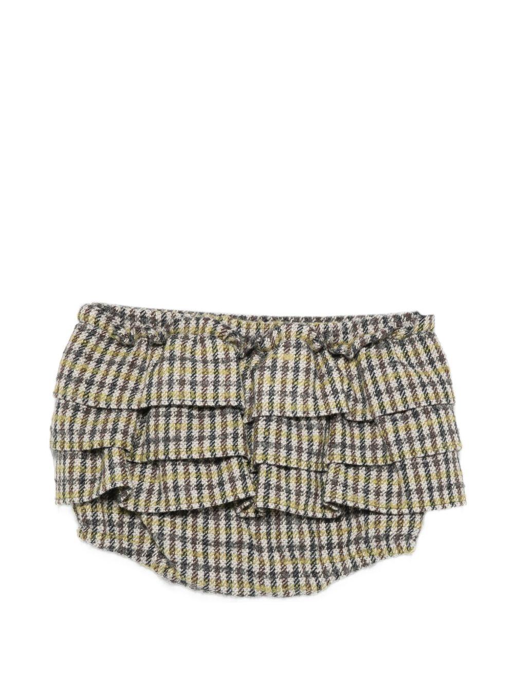 Shorts per neonata Douuod Kids multicolore con motivo a quadri DZ7011 E0251 114GL DOUUOD KIDS 