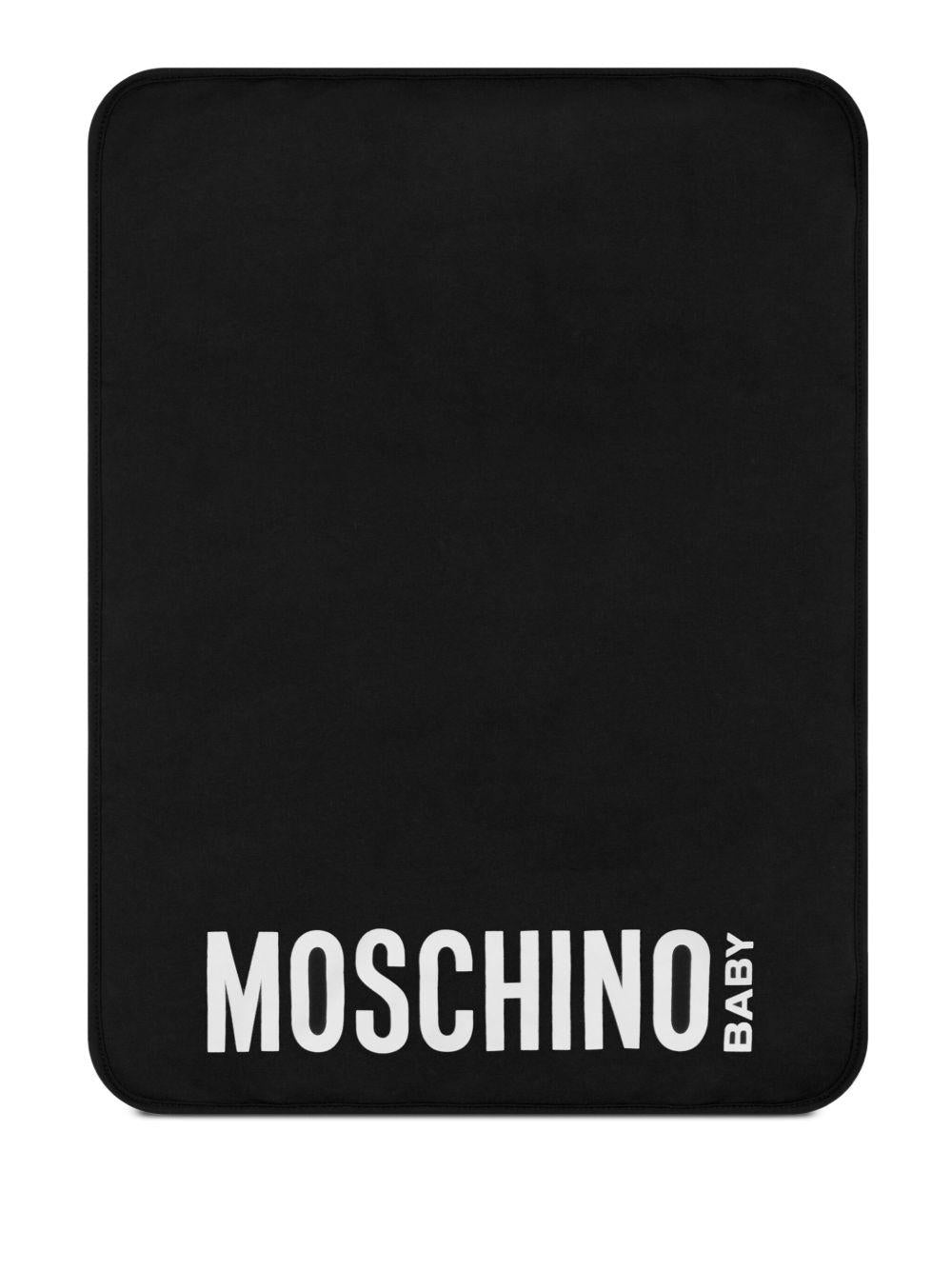 Borsa fasciatoio per neonati Moschino Kids nero con stampa teddy MUX05WL3A89 60100 MOSCHINO KIDS 